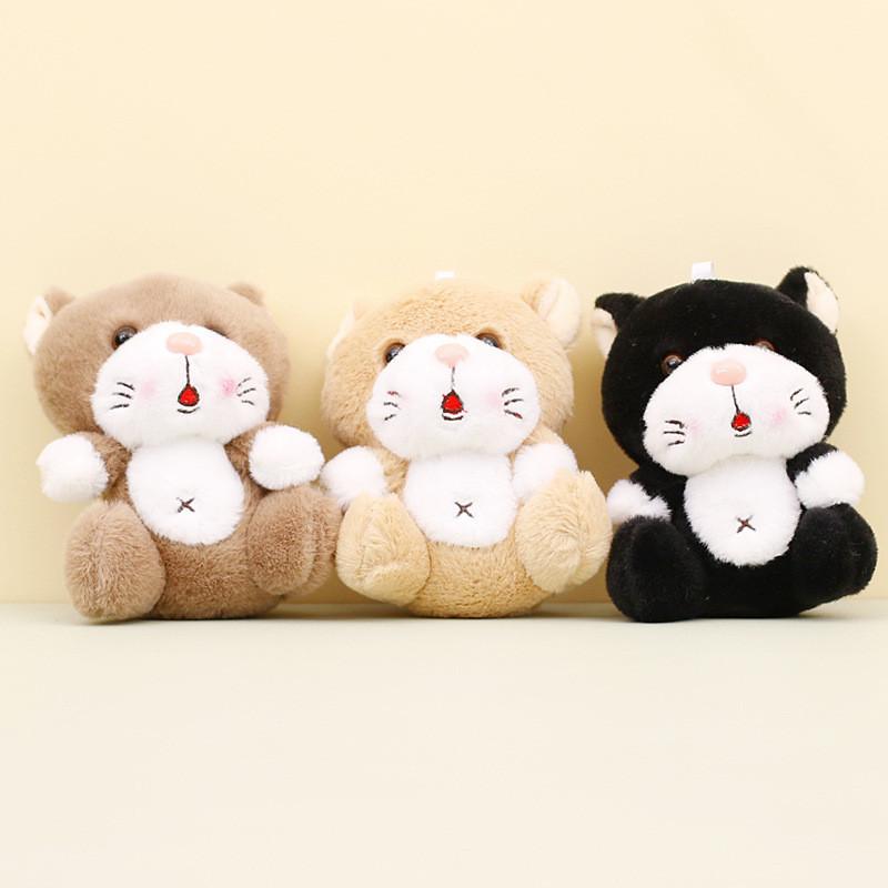Adorable Su Li Cat Plush Toy Keychain Cute Cartoon Cat Bag Charm Doll