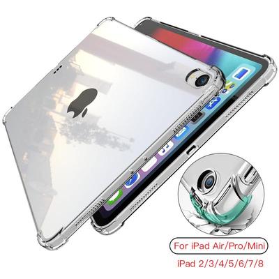 Jaunam iPad 7 8 10,2 9,7 2018 2020 5 6 Air 10,9 2 3 4 Case TPU silikona caurspīdīgs vāciņš iPad Pro 10,5 '' 11 '' Mini 2 3 4 5
