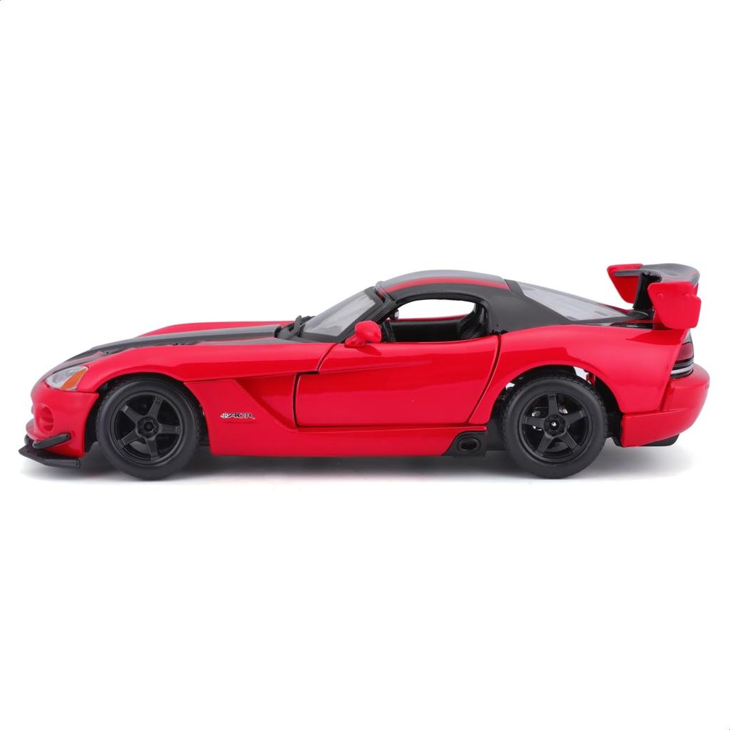 Bburago 1/24 Dodge Viper SRT 10 ACR Red/Black / Diecast Model Car, Finished Product 18-22114 RD