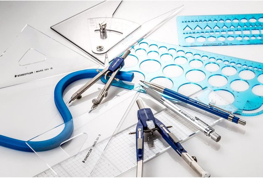 Staedtler Ruler Triangular Scale Aluminum General 987 30-11