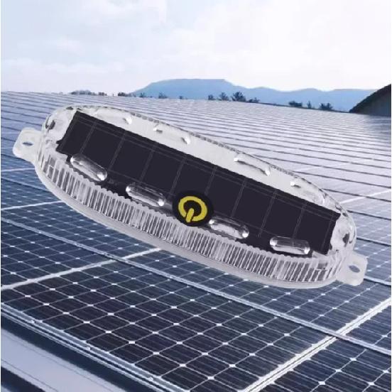 Solarbetriebenes blinkendes Warnlicht LED-Warnsicherheitsblinken durch Blitzlicht Einstellbar Auto-Parkleuchte Hinten Warnlicht