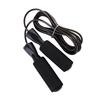 Skipping Rope Length Adjust Foam Handle Prevent Slip Steel Wire Exercise Speed Rope for Outdoor Black