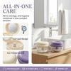 Clear Case Portable Denture Case Elastic Lifting Denture Soak Cup  for Clear Braces
