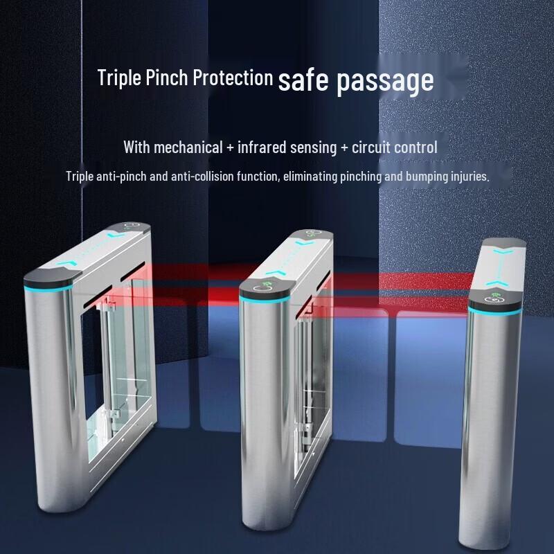 GEPAD Premium Speed Gate Facial Recognition Access Control System CN Plug (adapter Included)