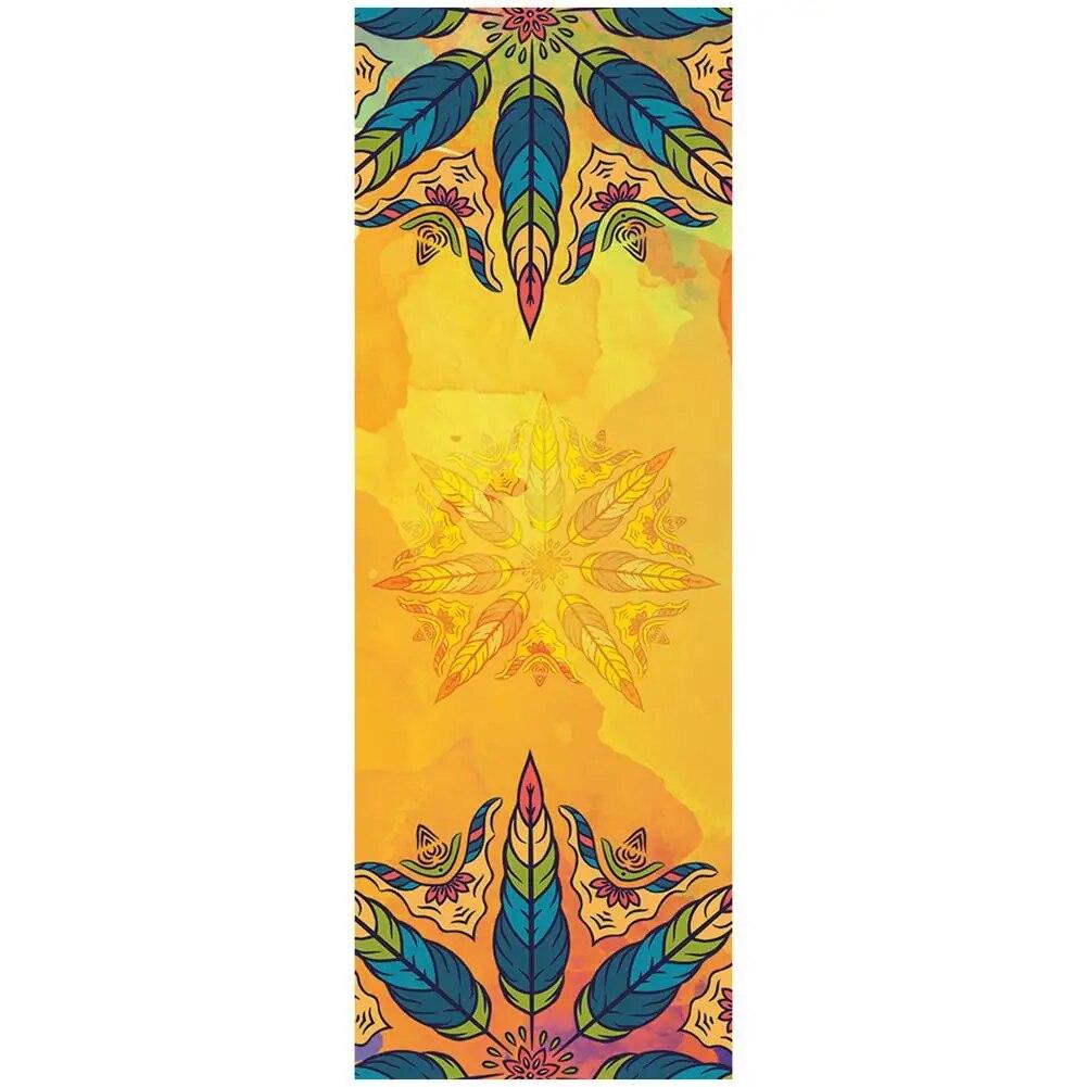 Yoga Towels Fitness Printed Microfiber Sports Travel Quick-drying Sweat-absorbent Workout Mat Cover for Pilates Gym Yoga Blanket