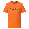 Gym Hub Print Men's T-Shirt Oversize Funny Graphic Tees for Men Summer Tops T Shirt for Men Clothing Fashion T Shirt Casual Tee