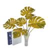 Green Leaf Artificial Plant Decor For Home Living Room Background Wall With Realistic Texture