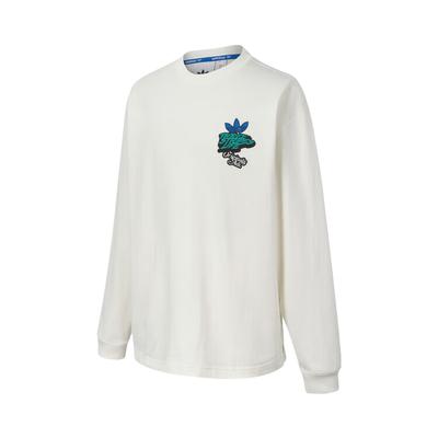 Originals Logo Letter Crew Neck Long Sleeve T-Shirt Men Tops White JL7500