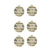 Set of 6 Christmas Ornaments for Tree, DIY Hanging Balls 5.5cm