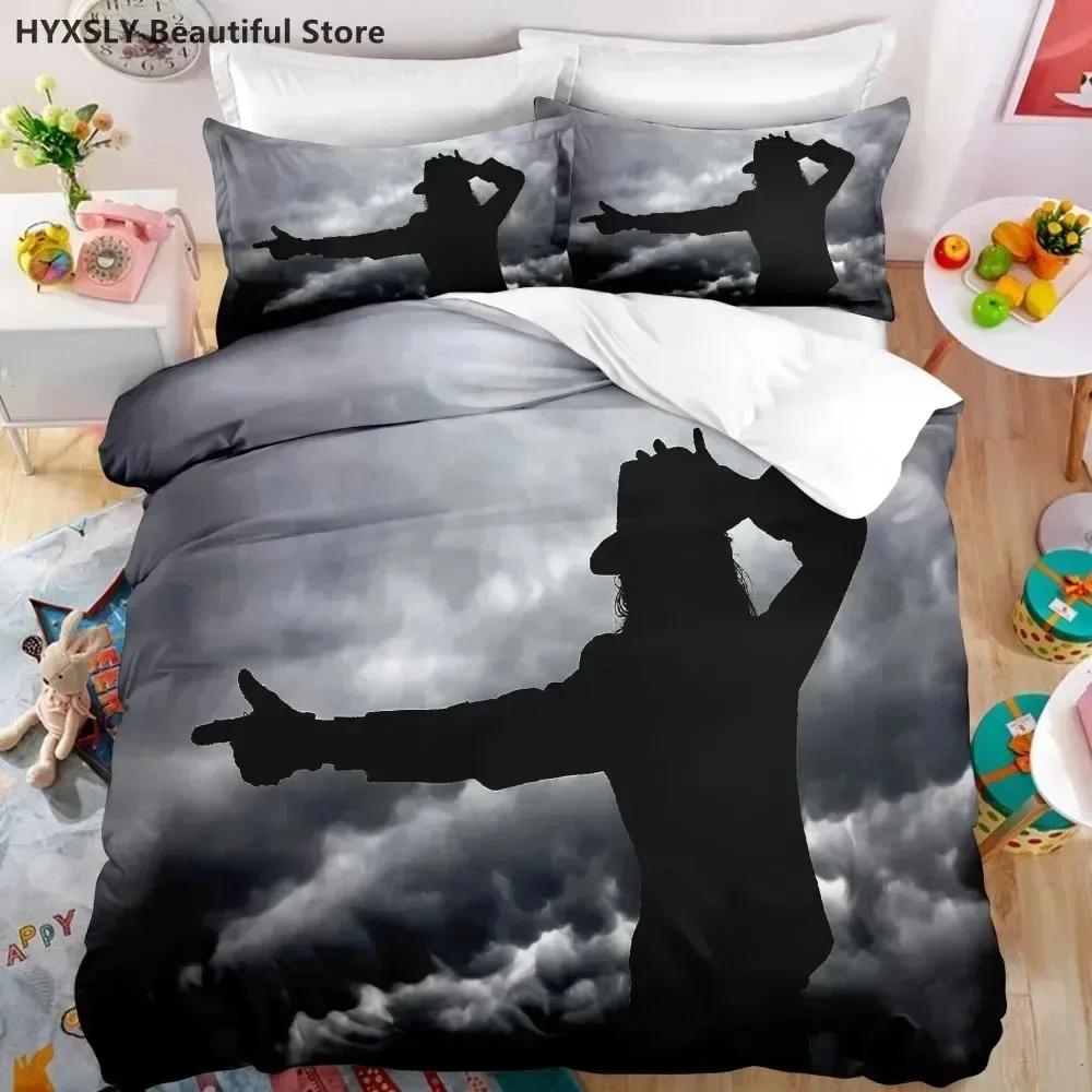 Michael Jackson Star 3D Duvet Cover Bedding Set Comforter Pillowcases Home Decor Gift Single Double Twin King Queen