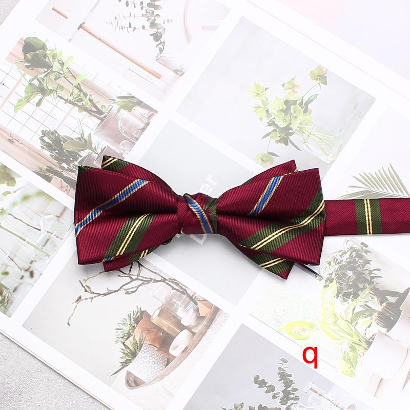 Men'S Wedding Dress Bow Tie Wedding Dress Shooting Chinese Personality Burgundy Bow Tie Double Bow Tie