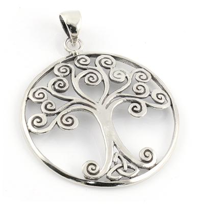 [R4542] - Χειροποίητο Ασημένιο Κρεμαστό 'Δέντρο της Ζωής' παλαιωμένο ασήμι - 32 χιλ.