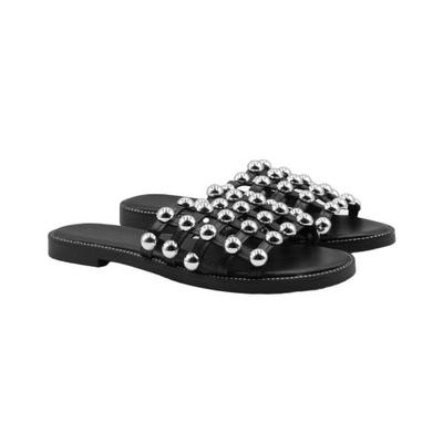 Womens/Ladies Kelly PU Sliders