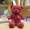 30CM Molti Colori Orsacchiotto Peluche Nuovo Carino Morbido Molti Colori Nastro Farfalla Festival Colore Solido Abbraccio Orsetto Bambola Compleanno