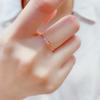 Color Gold Purple Gold Shining Love Ring Plated Rose Gold Simple Fashion Ring Live