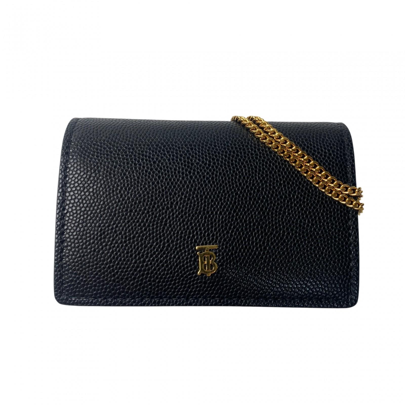 

Used BURBERRYBifold Wallet black leather Women