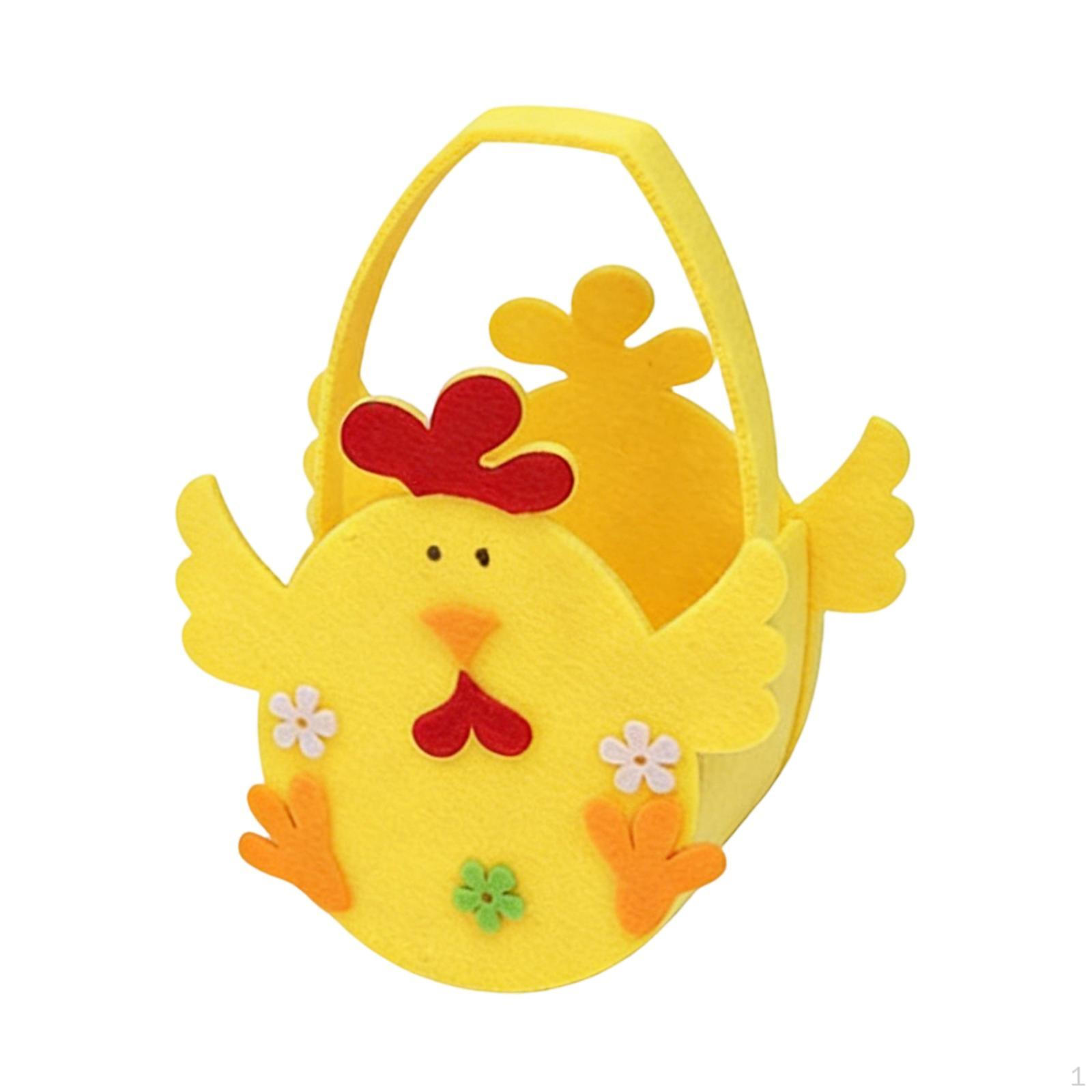 

Decorative Easter Basket with Bucket And , Made of Felt, Ideal for Children s Activities As жовтий