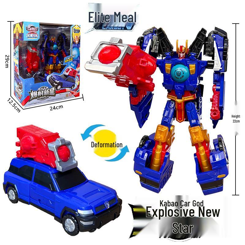 Kabo Car God: Rescue League Transformer Firefighting & Medical Robot Toy Set for Boys