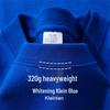 320g Heavyweight American Style Pure Cotton Unisex T-shirt - Thick, Non-Transparent, Summer Loose Fit, Pure White
