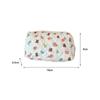 Cute Floral Print Storage Bag Large Capacity Portable Makeup Bag Multifunctional Stationery Organizer Toiletry Handbag for Girls