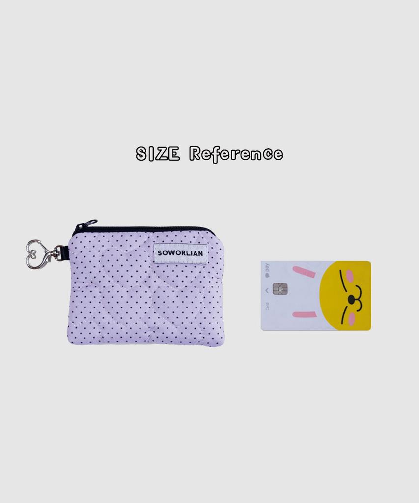 Soworlian Zipper Card Pocket_Petit Dot Purple