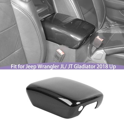 ABS Pannello Decorativo Scatola Bracciolo Adesivo Copertura Decorazione Per Jeep Wrangler JL JT Gladiator 2018 Up Accessori Interni Auto