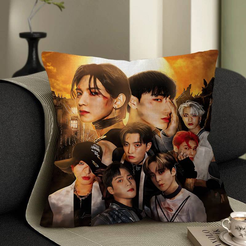Boy Group A-ATEEZ-Z Pillow Cover Design Cushion Cover Decor Holiday Decorati