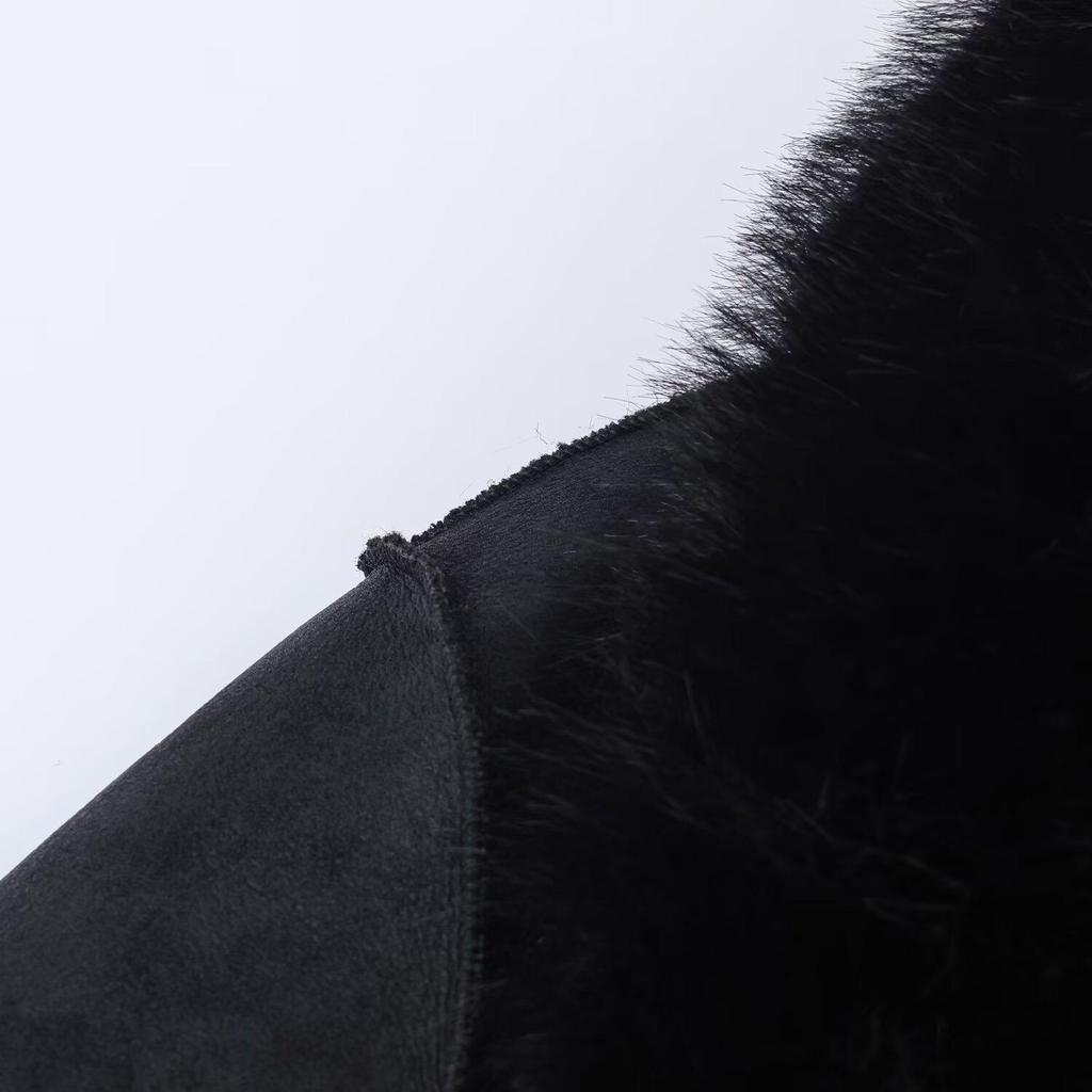 European & American Women's Fashion Reversible Faux Fur Coat - Casual Style