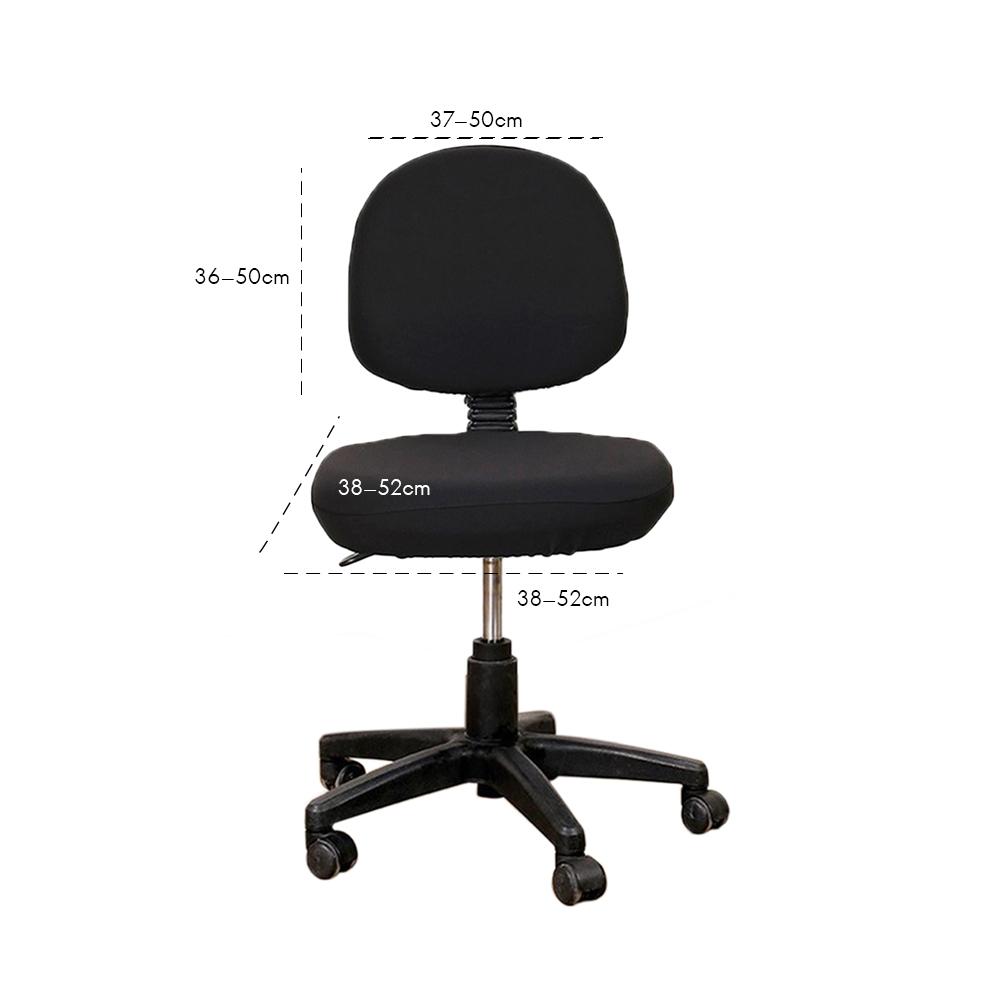

2 Pcs Universal Computer Office Chair Backrest Cover Protective Stretchable Rotating Drafting Chair Slipcover чёрный