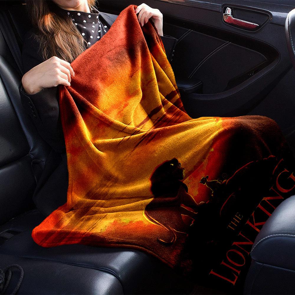 1pc lion king Blanket Lightweight Flannel Throw for Sofa Bed Travel Camping Livingroom Office Couch Chair 1107KK