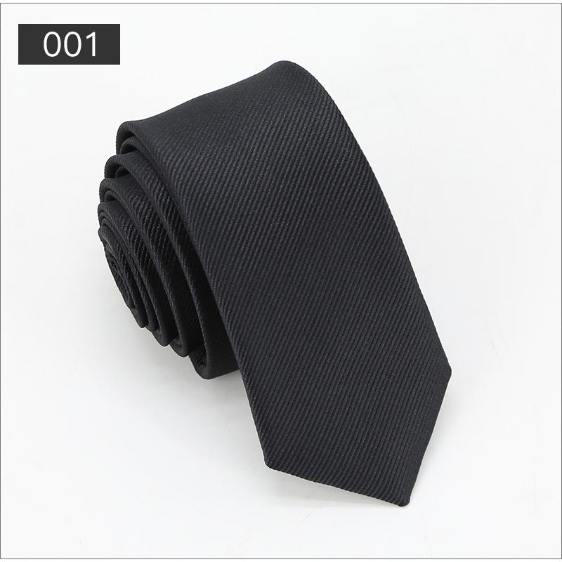 

Solid Color Narrow Striped Jacquard Men s Jacquard Business Fashion Hand-tied Tie 150*5cm