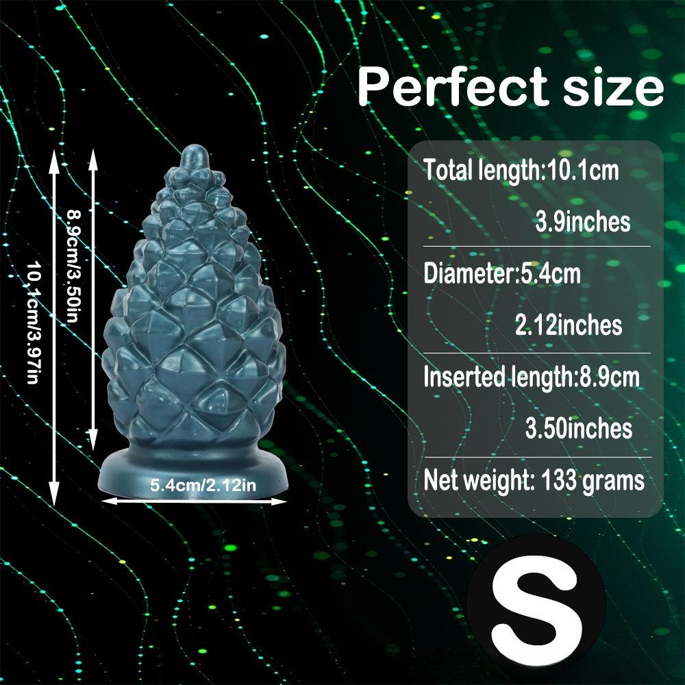 New Christmas Pinecone Anal Plug for Men and Women Liquid Silicone