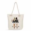 Sisters Print Thick Rope Single-shoulder Beach Bag 7275 CLE