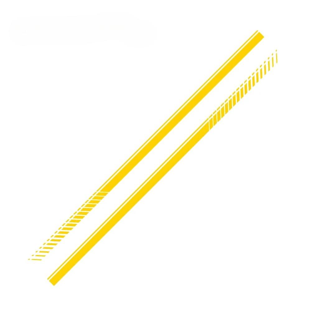 2PCS Car Door Waist Line Side Racing Stripes Decoration Stickers Auto Body Decor Vinyl Film Decals Accessories For Toyota Hiace
