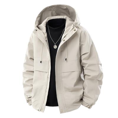 Work Jacket Men's Hooded Spring New Youth Jacket Men's Hooded Jacket