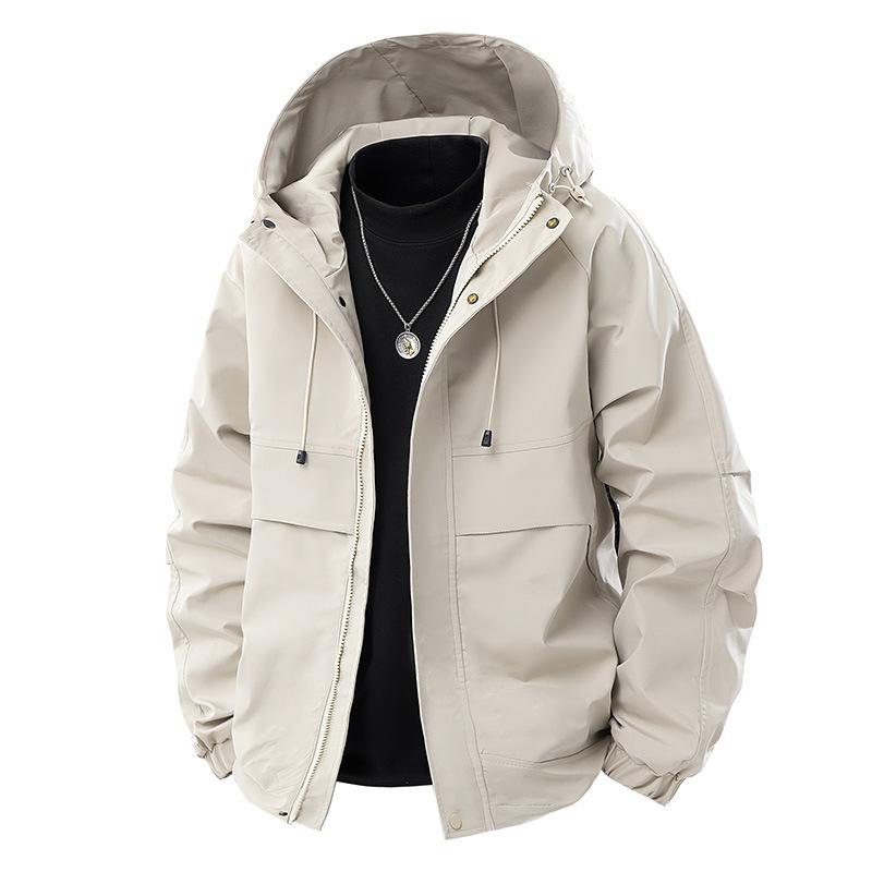 Work Jacket Men's Hooded Spring New Youth Jacket Men's Hooded Jacket