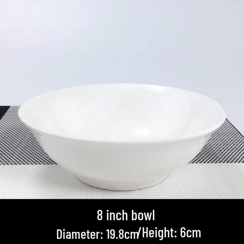 Pure White Chinese Ceramic Multipurpose Bowl