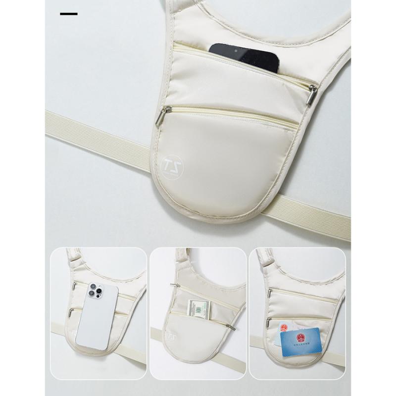 Diebstahlsichere Sport-Hüfttasche, wasserdicht, leicht, für Laufen, große Kapazität, verstellbarer Riemen, unsichtbare Gürteltasche für Reisen