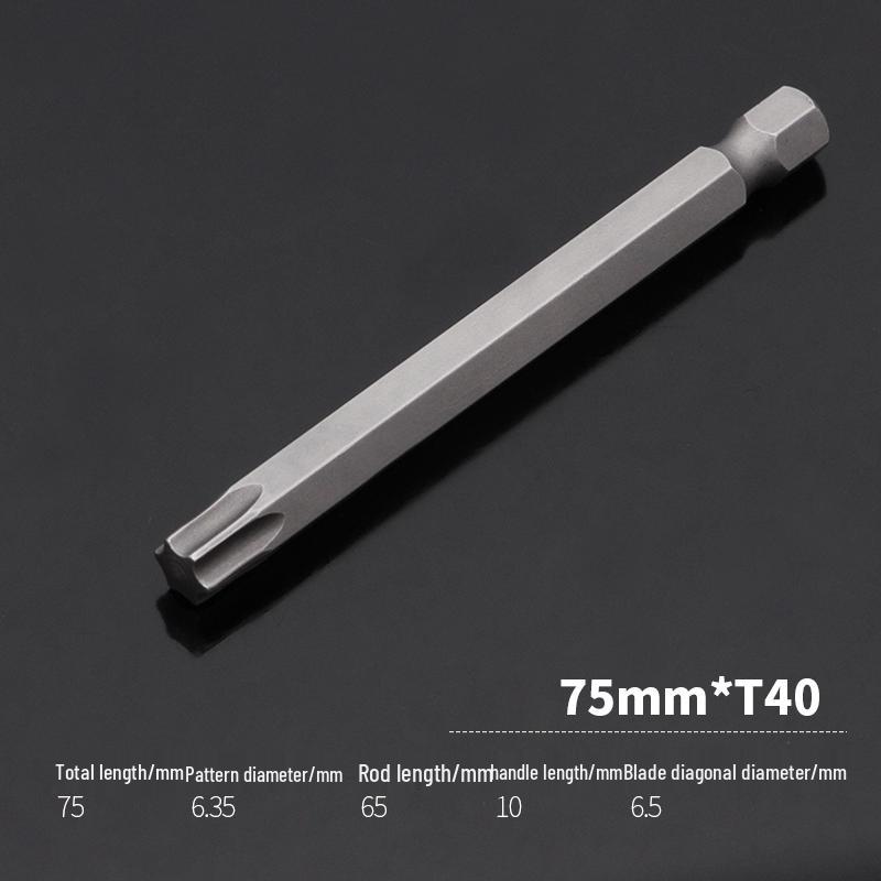 Extended Star Magnetic Screwdriver Bit Set T8/T25/T30/T40 for Electric Screwdrivers and Drills