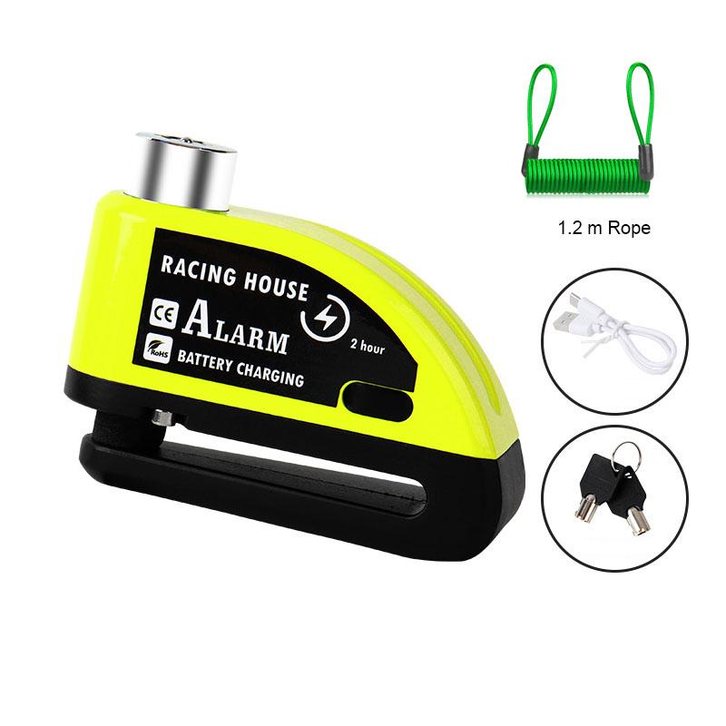 New Motorcycle Alarm Disc Brake Lock Security Moto Wheel Disk Padlock Waterproof 110dB Loud Anti Theft Alarma Motocicleta