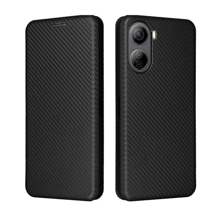 

Чехол для телефона ZTE Libero 5G IV из углеродного волокна, кожаный чехол с отделениями для карт