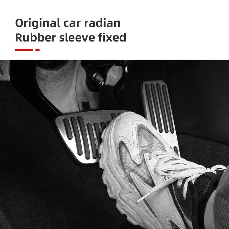 Aluminum Car Foot Rest Pedal Cover Fuel Accelerator Brake Pedals Pad For Toyota Harrier Venza XU80 2020-2022 2023 2024 Hybrid