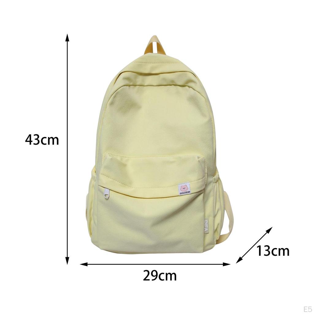 Solid Color Backpack Cute Aesthetic Laptop for Short Trips Camping