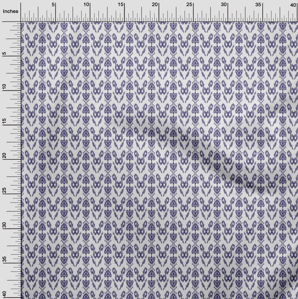 oneOone Cotton Flex Fabric Ethnic Ikat Decor Fabric Printed BTY 40 Inch Wide