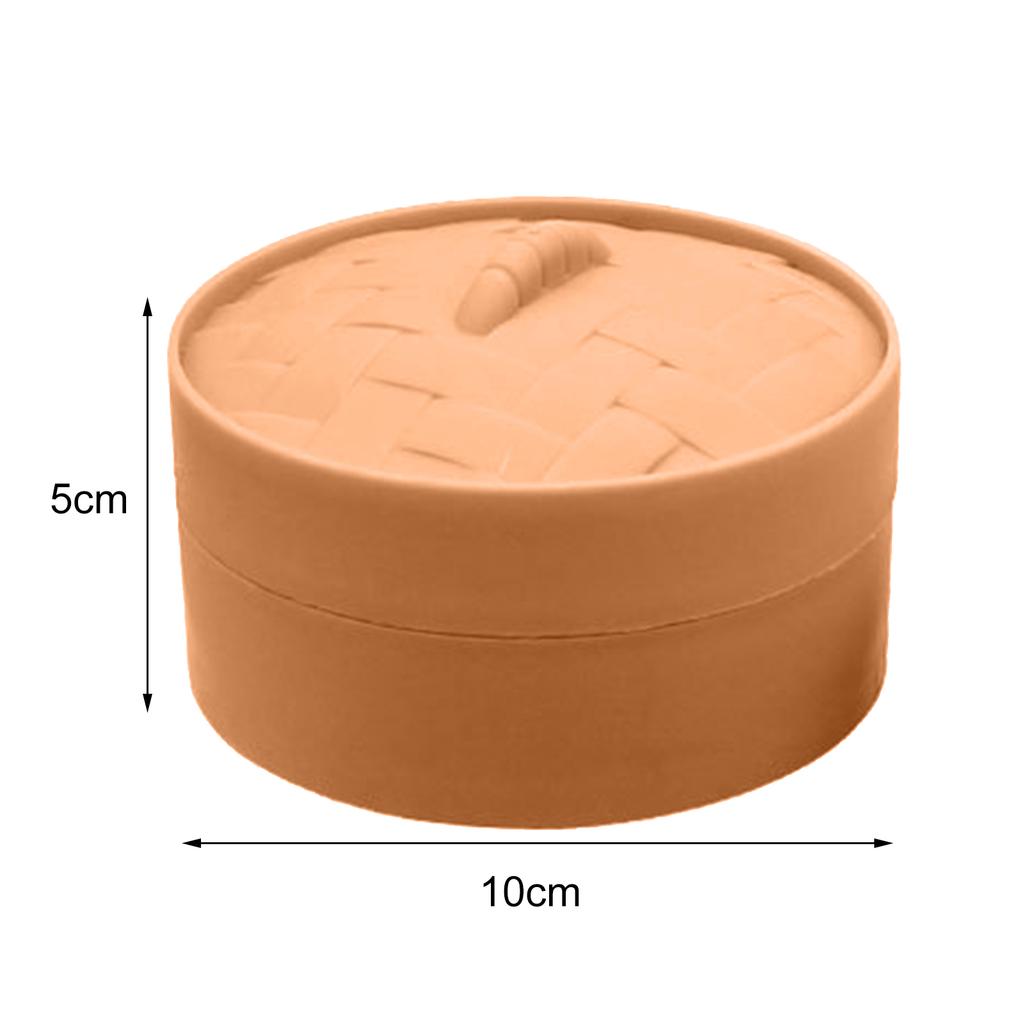 Colorful Dumpling Squishes Stress Balls Fidget Sensory Toys Simulation Food Squishies Bun with Steamer Squeeze Dough Ball Gifts