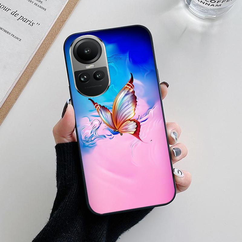 For OPPO Reno 10 5G Case CPH2531 Fashion Soft Silicone Back Cases for OPPO Reno10 Pro Plus CPH2521 Phone Cover etui Fundas Cute