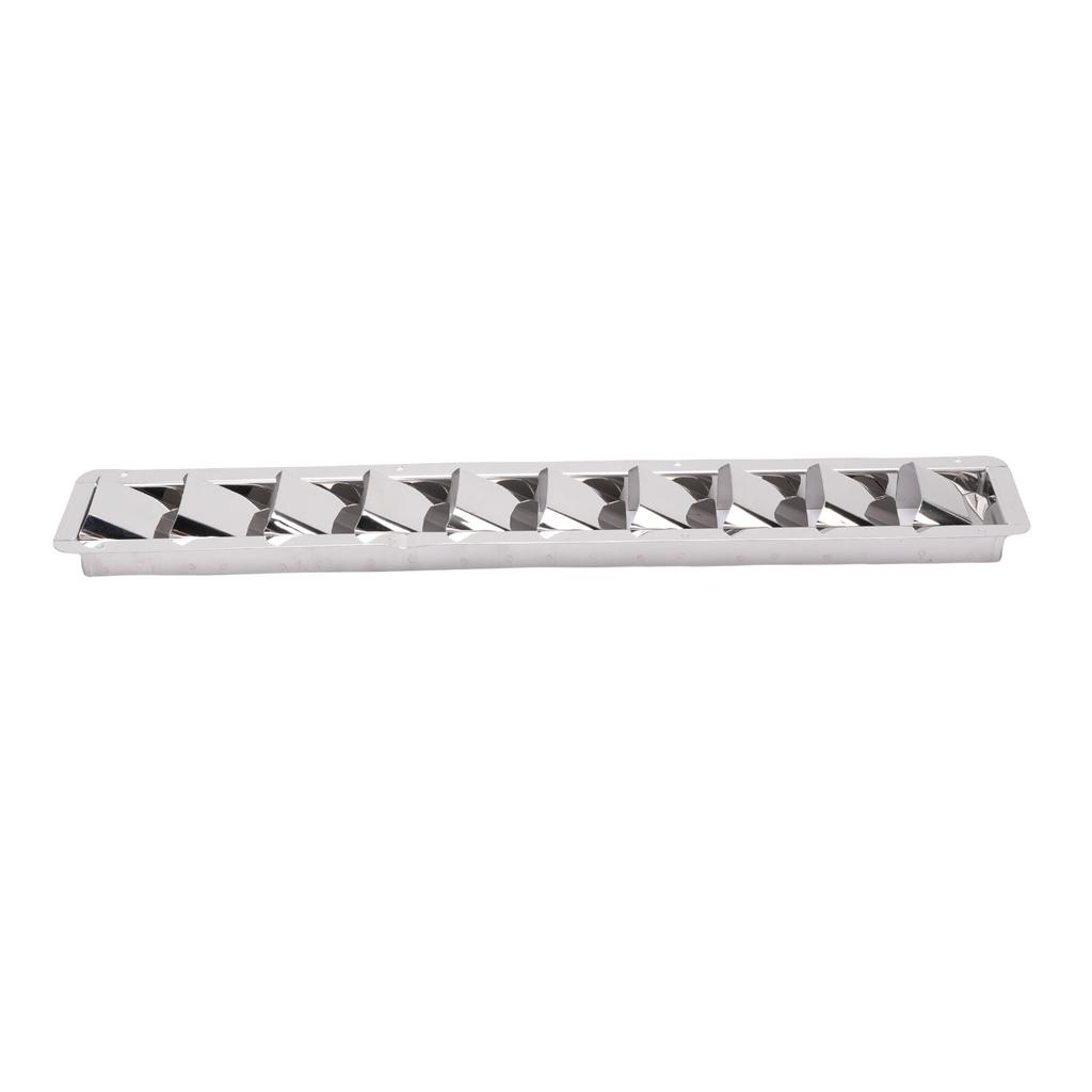 10 Slot Louvered Vent 304 Stainless Steel 530mm Marine Louver Vent with Mirror Polished Finish for