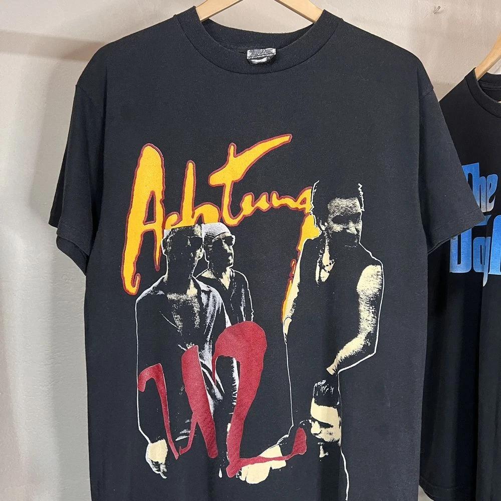 U2 Band Achtung Baby Zoo Tour Parking Lot Black Unisex Tshirt S-5XL KH9696 3XL