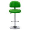 Bar Stool Green Faux Leather