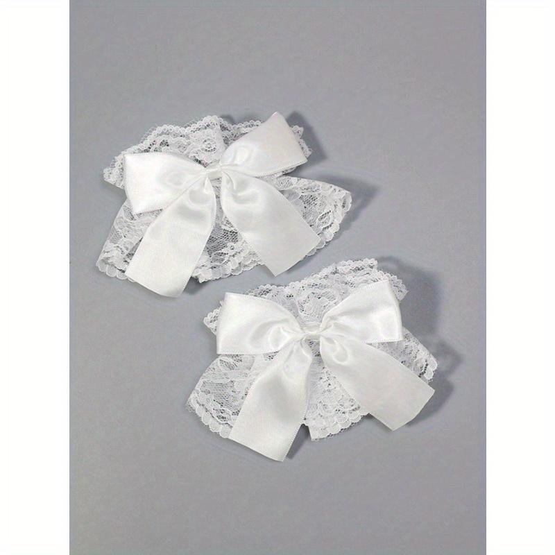 

Лолита Колледж Стиль Бант Перчатки Кружевные Рукава С Цветочным Узором День Святого Валентина Валентинки белый